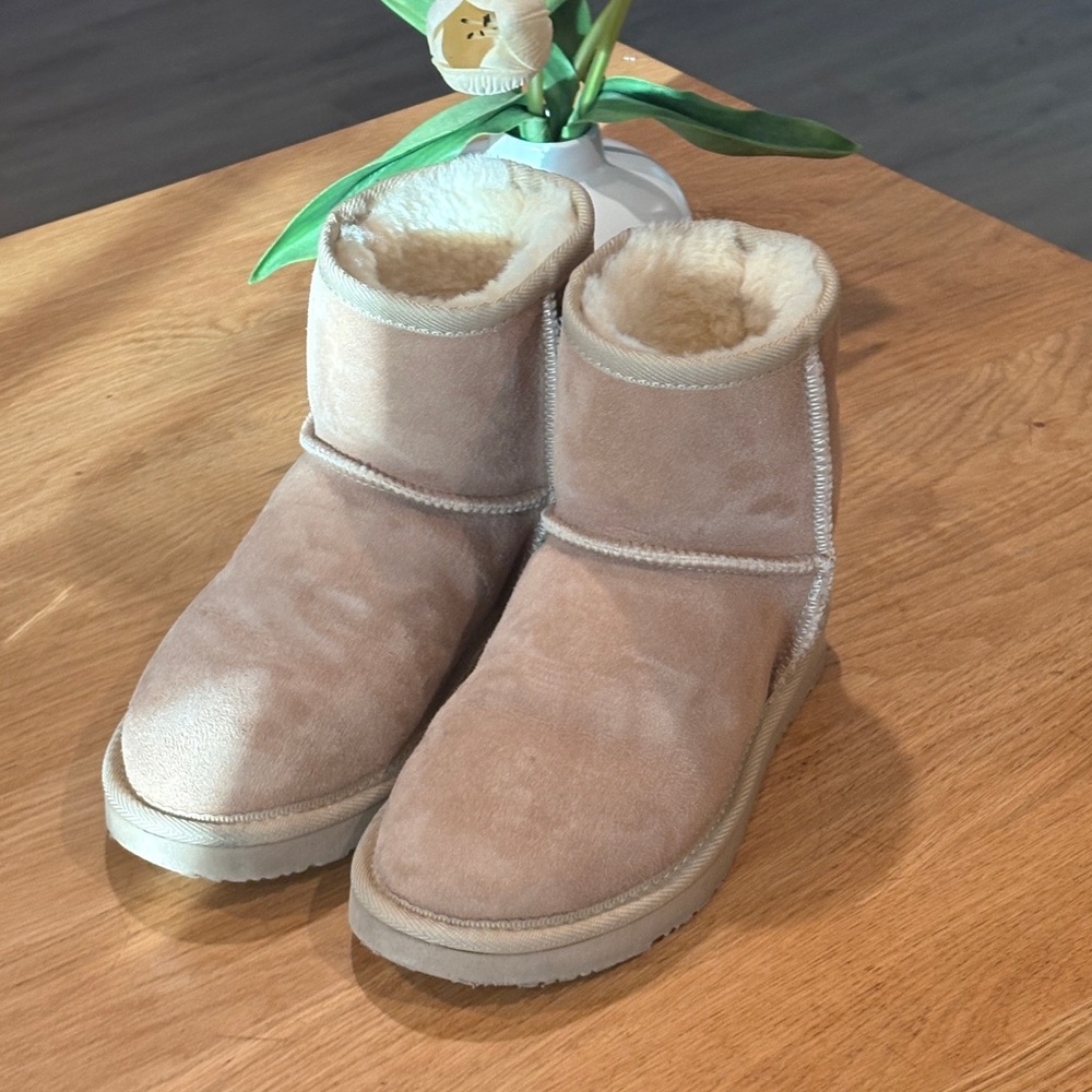 Beige UGG MINI boots